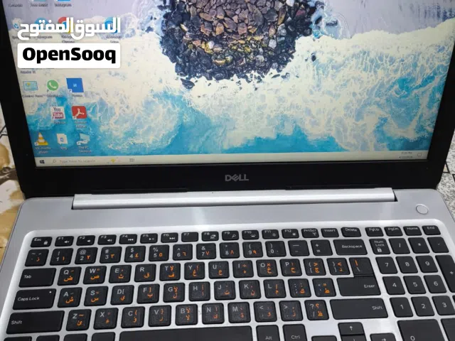 لابتوب ديل كور i5 الجيل الثامن Ram 8GB Hard256 ssd  حجم الشاشه 15.6 FHD نضافه 95٪ فقط كيبورد مبدل