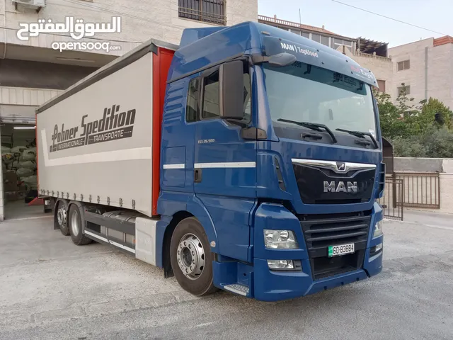 سنقل MAN TGX 500  موديل 2018 بحاله الوكاله  فل اضافات كوشوك جديد  بطاريات جديد
