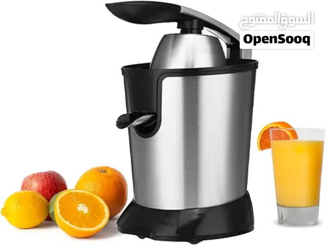 Electric Citrus Juicer  Stainless Steel  Powerful Motor  Easy-Press Lever  For Oranges,