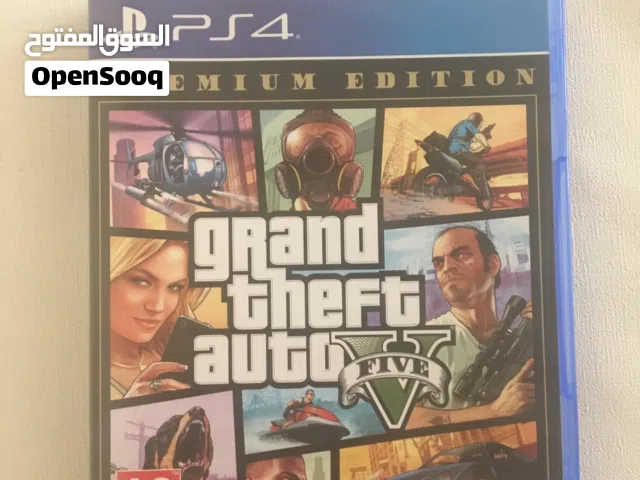 شريط gta 5 theft auto V مستعمل مرة واحد فقط كأنه جديد premium edition نظيف ممتاز 100%