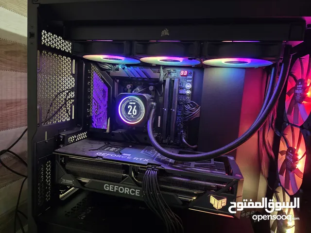 كومبيوتر بموصفات عالية 9800x3d +RTX 4090 بحالة ممتازة جدا