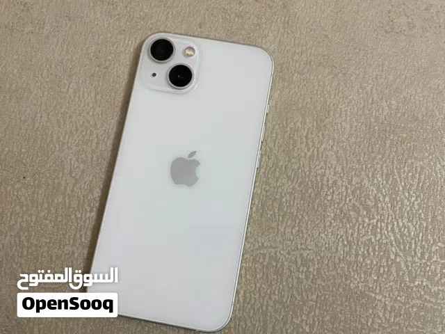 ايفون 13 عادي 256G  بطاريه 73 مش مفتوح لون ابيضّ بالصلاة على النبي وكاله ولا خشط