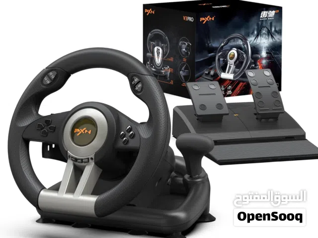 *للبيع PXN V3 Pro Racing Wheel - 27 د.ب فقط   ستيرنج احترافي مع دواسات وجير يدوي مدمج   مناسب