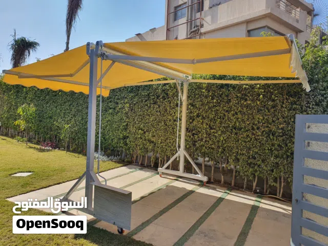 مظله جامبو رول مزدوجه 3×5 منوال وموتور وريموت كنترول احدث انواع المظلات المتحركه