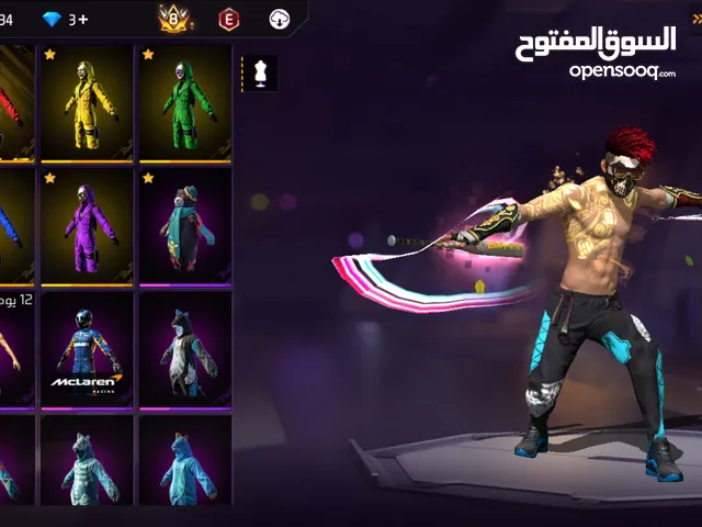 حساب فري فاير للبيع حساب قوي جدا حساب بيع للضروري لاجل السفر