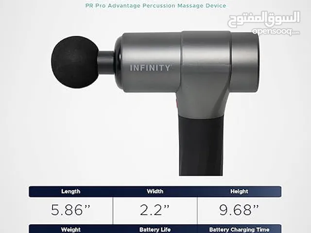 Infinity PR Pro Advantage Percussion Massage Device (Platinum), Deep Tissue Massage Gun for Athletes