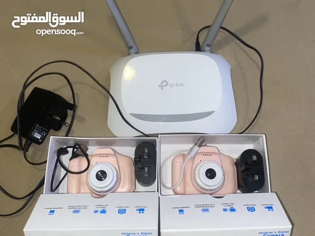 2 كاميرا ديجيتال للأطفال مع راوتر مقوي شبكة مع غلاية شاومي mi كهربائية شوف الوصف