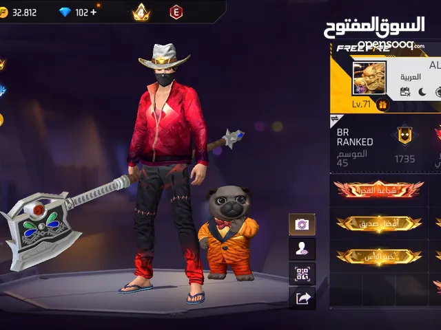 حساب فري فاير قوي ونادر من 2019 مشحون تفاصل اكثر تعال خاص...........................
