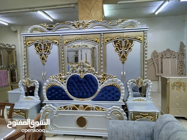غرفة نوم ملكية جديدة لون فضي