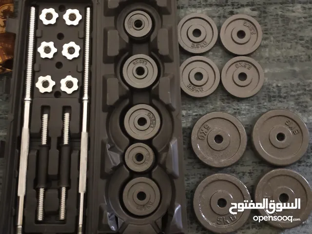 معدات رفع اثقال 50 كيلو نضيفه جدا