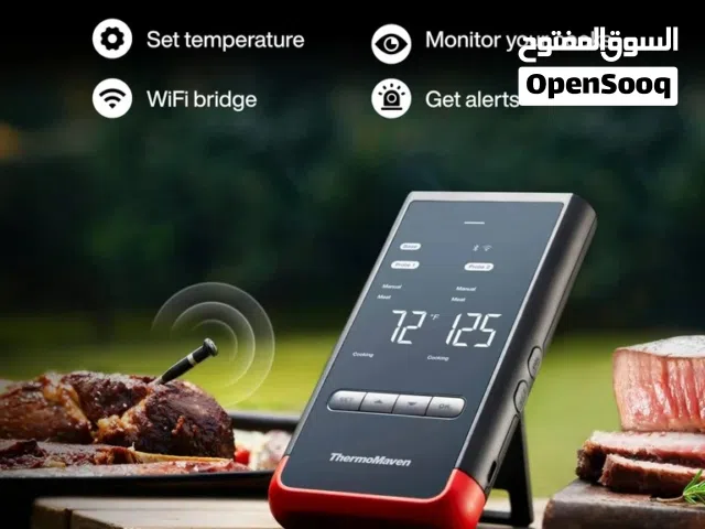 Thermomaven: Smart Bluetooth Wireless Meat Thermometer: Standalone Base, WiFi Unlimited Range, wt02