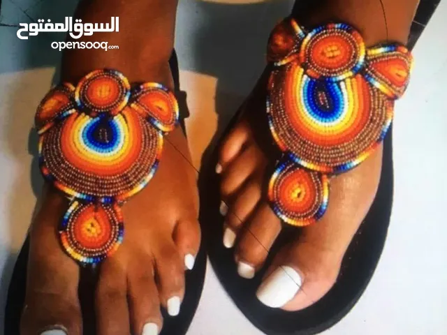 African Masai Sandals Beaded Gladiator sandals leather sandals women open shoes