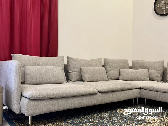 Corner Sofa ( From IKEA ) 10-seats, big area ( 4.77m x 2.91m ) أريكة زاوية مريحة جدا ( 10 مقاعد )