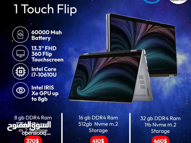 Dell 5310 2 in 1 Touch Flip i7 10610U 4 Cores 8 Threads Intel UHD Graphics