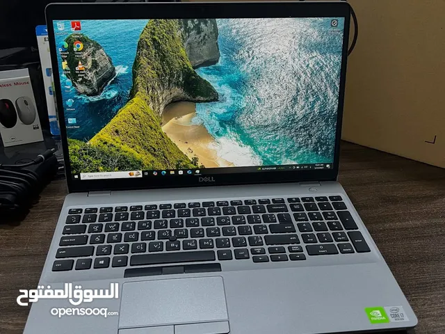 Dell core i7 جيل عاشر كرتين شاشة وبحجم 15.6 رام 16 - تخزين 512 لون سلفر مميز مواصفات نارية وسعر حرق