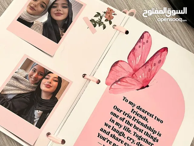 هدايا مميزة دفاتر ذكريات، طباعة صور، اكسسوارات يدوية