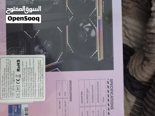 مبرد معالج مائي من شركة ثرمالتيك TR Frozen Infinity 360 Black CPU Aio Cooler