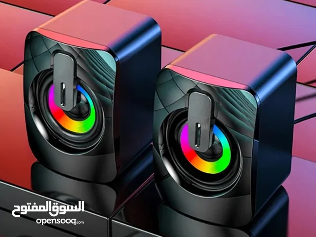 Gaming speakers with rgb lightning and good sound system with bass