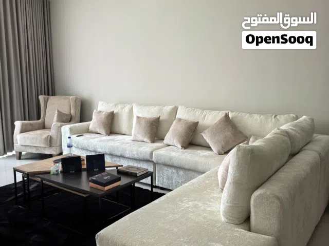 L shape sofa with free one seater sofa