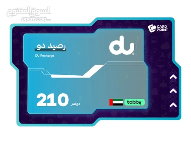 Du Recharge Card 210 AED