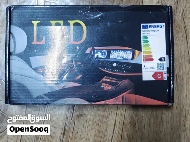 9-in-1 Car Interior Ambient LED Lighting Kit – RGB Neon Fiber Optic Strips with App Control.