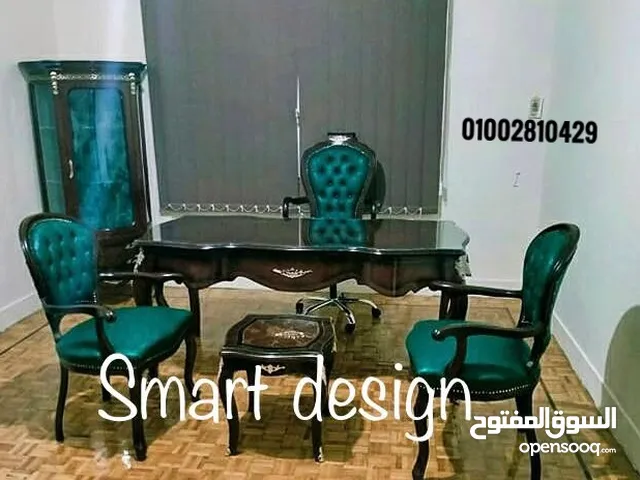مكتب إداري/مكتب مدير خشب زان احمر مطعم بالنحاس/وزاري/فرنساوي/روماني/بايوه من سمارت ديزاين مقاس160سم
