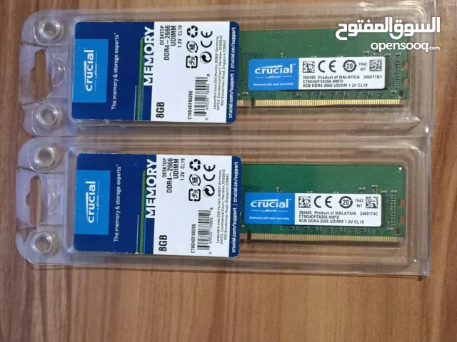 ( 8 +8 ) Crucial 16GB DDR4 2666MHz CL19 RAM رامات
