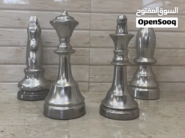 إكسسوارات شطرنج ألمنيوم مقوى حجم كبير