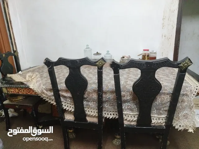 طاولة سفرة خشب زان مع كراسي