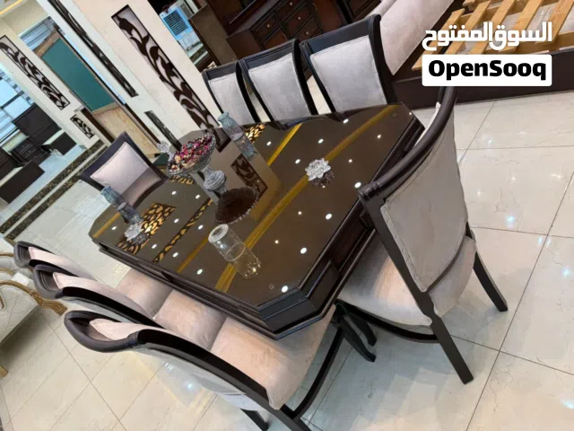 طاوله سفره 8 كراسي خشب زان
