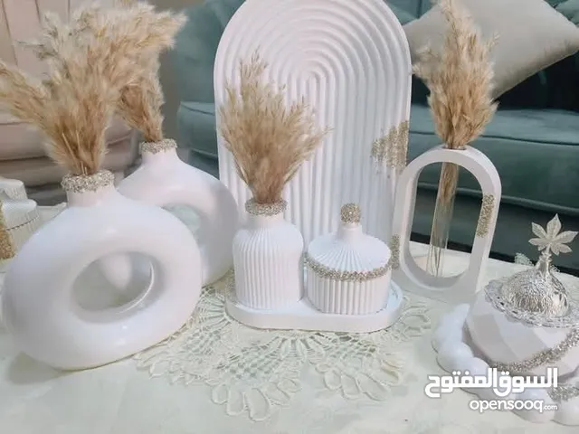 ديكورات منزليه مصنوعه يدويا من الكونكريت متاح تنفيذ أي شكل ولون
