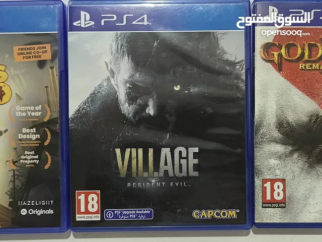 العاب Sony PS4 للبيع او البدل  village بدل God of war ragnarok