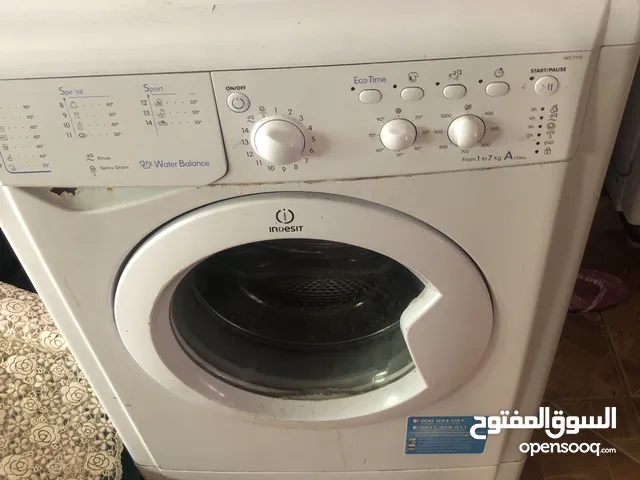 غسالة  indesit من 1-7 kg  استعمال 5 اشهر