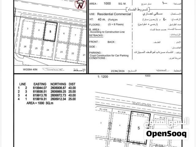 أرض سكني تجاري الرسيل