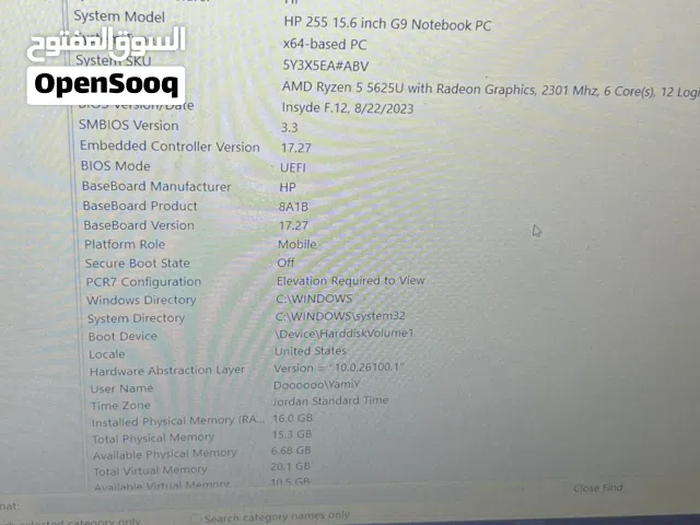 Windows HP for sale in Amman