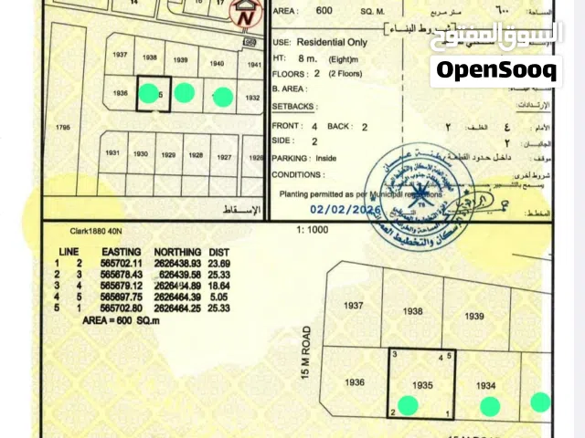 Residential Land for Sale in Al Batinah Al Masnaah