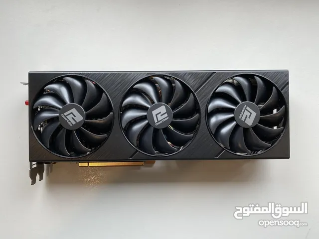 Amd 6800 powercolor 16 gb  مستعمل .. مختوم  حرارته على furmark بتوصل ل 70 درجة  السعر 275  دينار منه