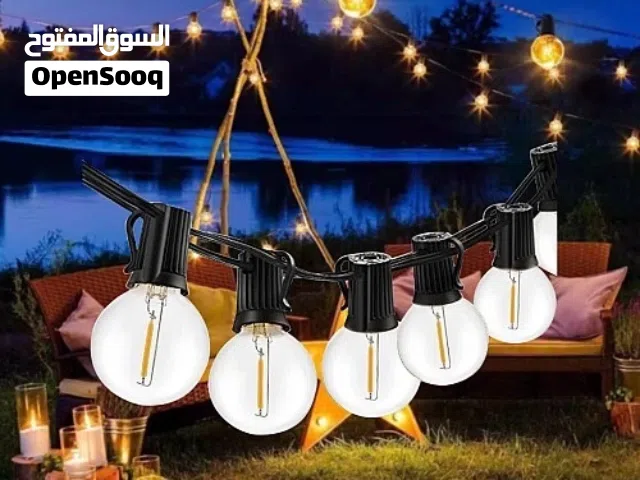 الحبال المضيئة هي إضاءة زينة LED تعمل بالطاقة الشمسية مصممة للاستخدام الخارجي 10 لمبات