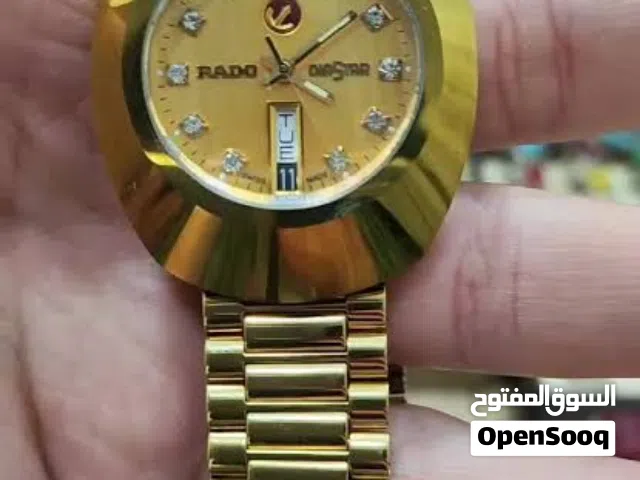 ساعه رادو  سويسريه وكاله ذهب