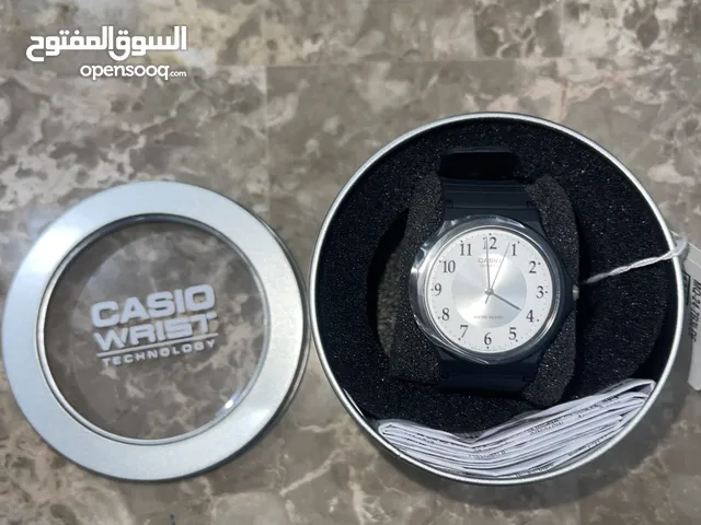 ساعة كاسيو سوداء جميلة لون اسود مع علبة شيك