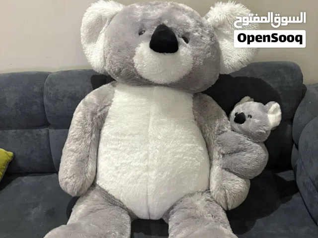 دمى موسم جده كوالا حجم كبير وهاسكي لون ذهبي