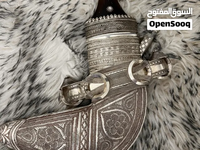 خنجر القرن صيفاني أفريقي اصلي والنصله لسان طير لتواصل