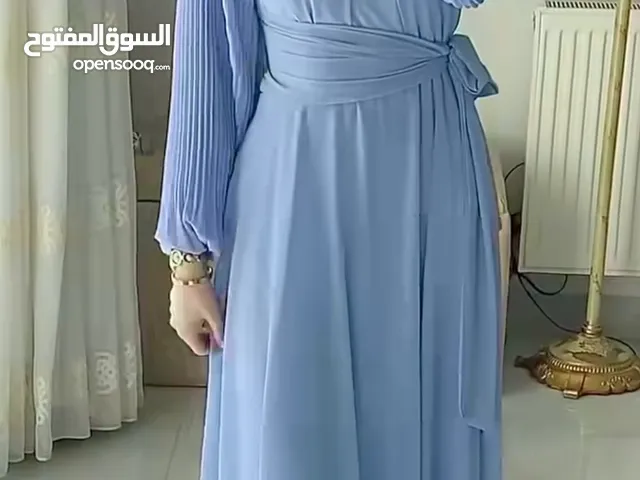 فستان رسمي ازرق طويل