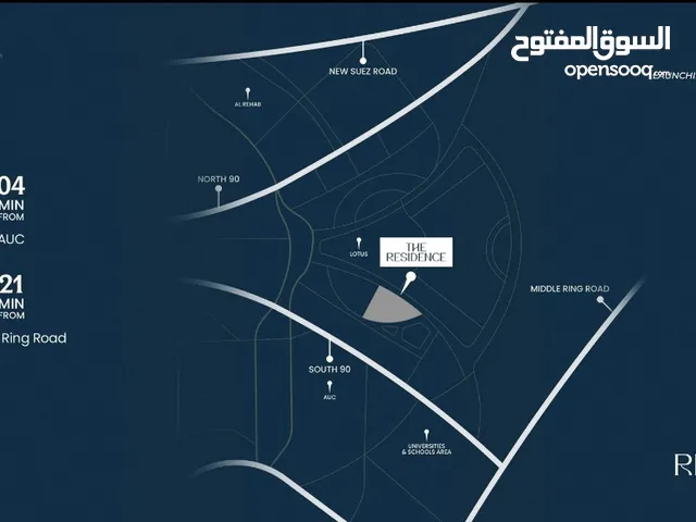 66 m2 Studio Apartments for Sale in Cairo Fifth Settlement