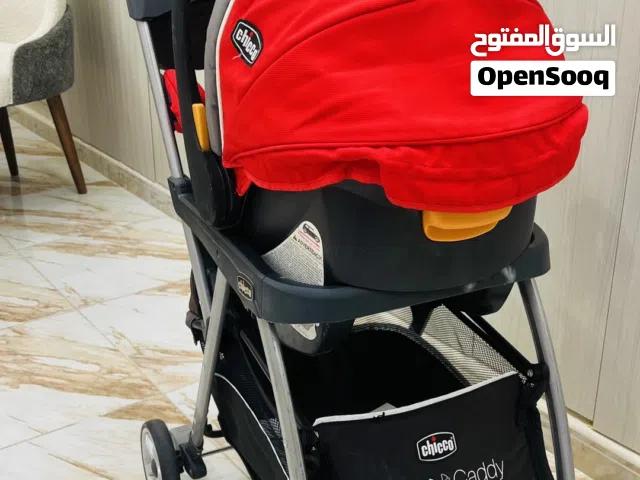 طقم التنقل المتكامل  chicco تشيكو 3in1 تحتوي على carseat +caught+stroller )(عرباي+كوت+مقعد سيارة)