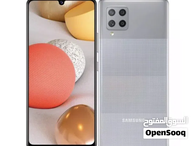 جالاكسي A42 5G سامسونج رمادي بحالة ممتازة مع شاحن وذاكرة 128 جيجابايت