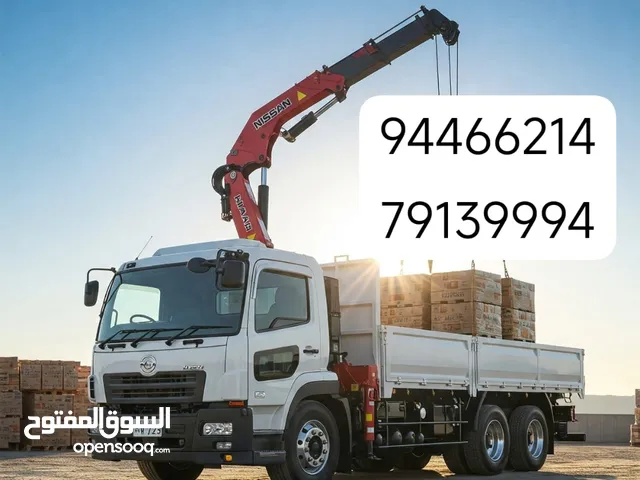 10 ton truck for rent with Hiab شاحنات مع رافعه للايجار