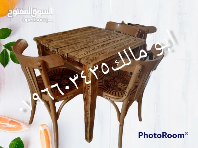 كراسي زان وطاولات سويد  حسب الطلب المطبخ والمنازل والحدائق