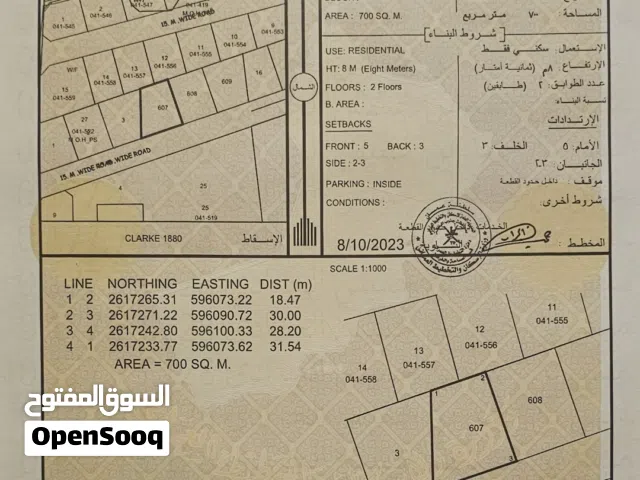 ارض سكنية في موقع مقابل السوق التنين في السلاحة وبجميع الخدمات