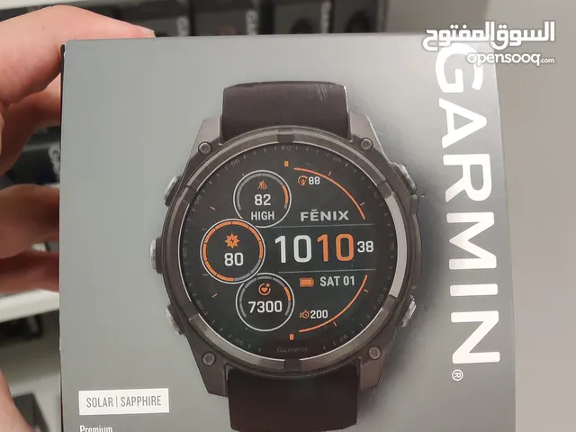 Garmin fenix 8 Solar sapphire 51 mm ساعة جرمن الذكية فينكس 8 سولر سفاير الحجم الكبير